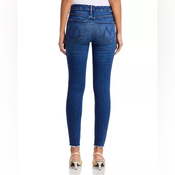 Mother “The Looker Ankle Fray” High Rise Skinny Jeans With Frayed Hems Size 24 - Picture 3 of 16